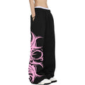 EMMIOLA Women Y2K Star Print Loose Wide Leg Harajuku Streetwear Pants